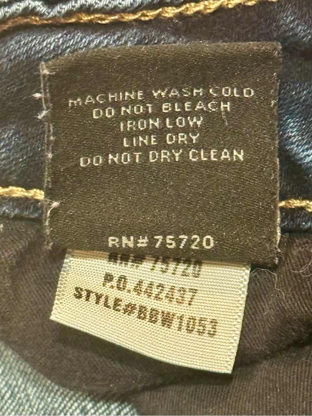 Buckle Black Super Flare Jeans Women’s 27x32 Dark Wash Raw Hem Bell Bottom Y2K - Picture 10 of 11